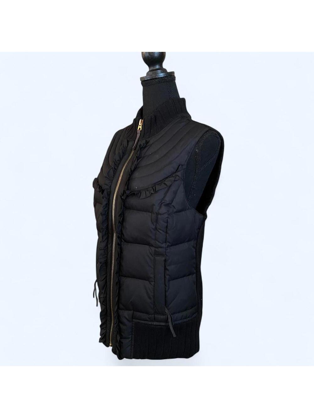 Vintage Y2K Juicy Couture McBling Fairycore Down Puffer Vest Size Large 🖤🎀 - Picture 6 of 9
